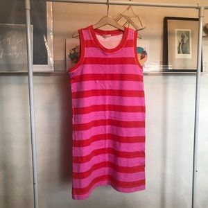 Crewcuts Girl Tank Red/Pink Tan Dress - Size 12
